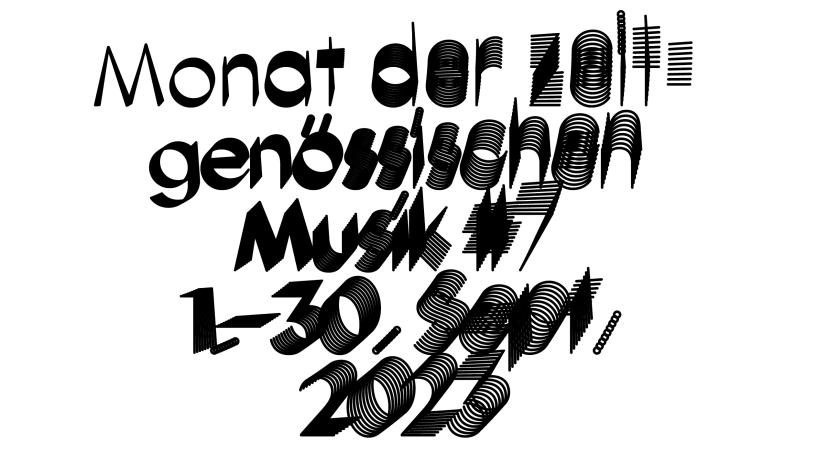 Grafik zum Monat der zeitgenössischen Musik 2023